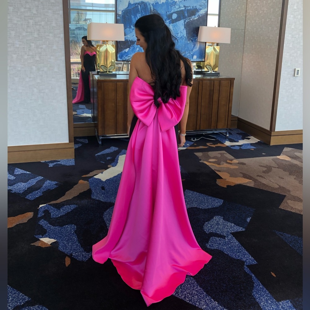 Jovani Jumpsuit Black and Pink